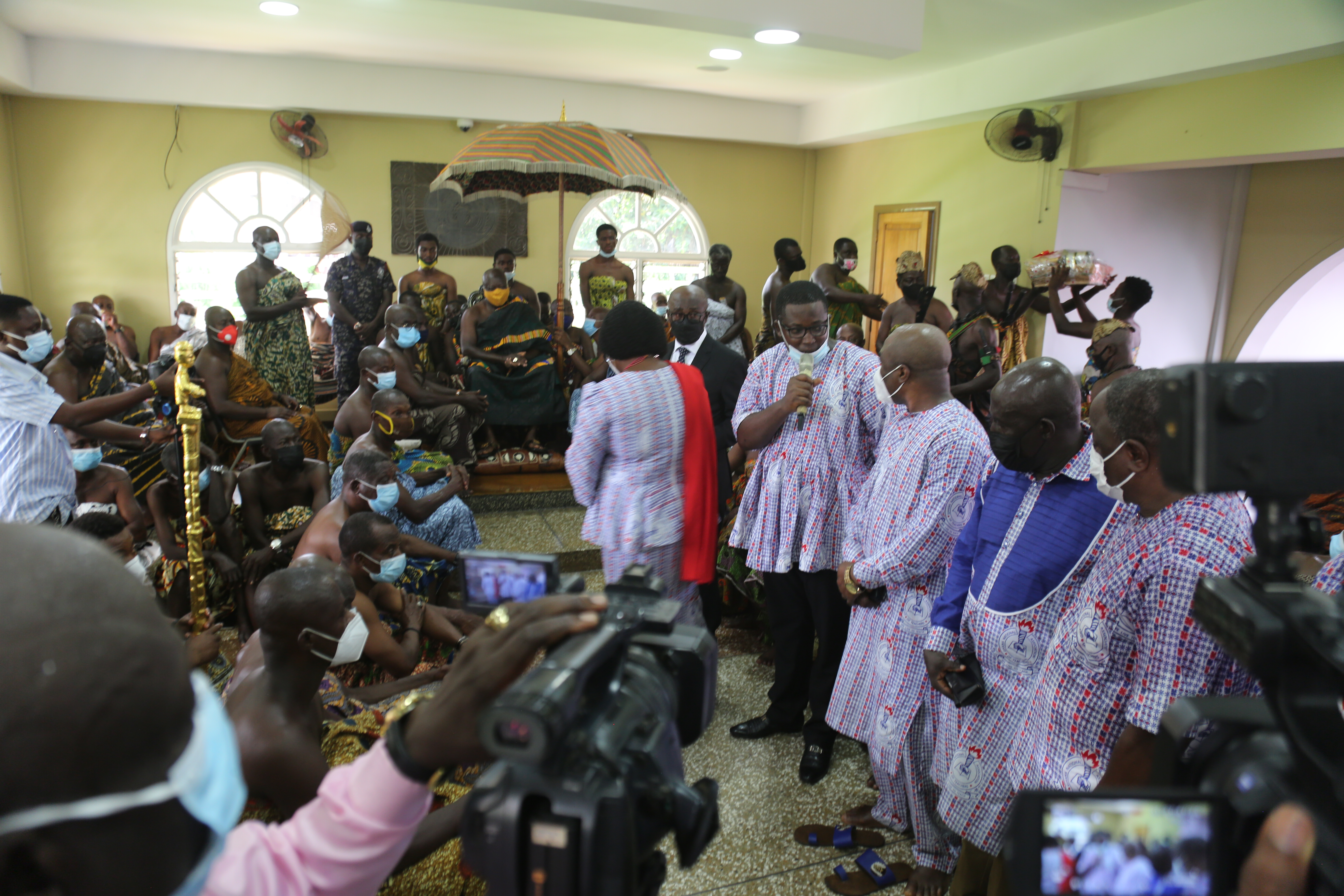 The GNAT leadership paid a courtesy call on His Royal Majesty Asantehene Otumfuo Osei Tutu II 